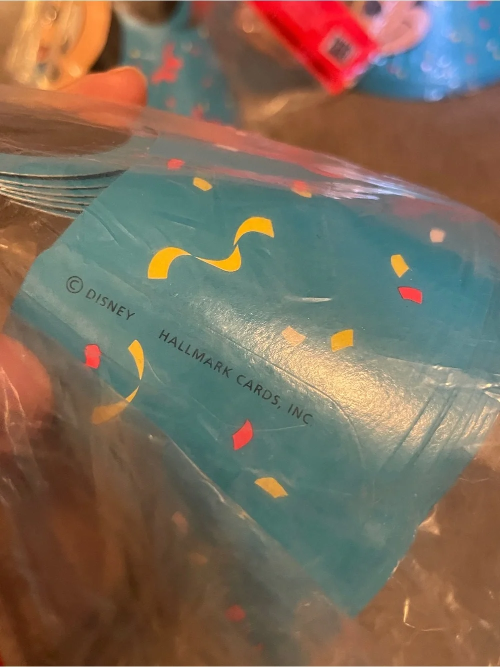 NOS Mickey Mouse Birthday Party Express Hats Vintage 40 Count Confetti Celebrate